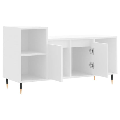 TV-skab Hvid 100x35x55 cm Træ Materiale