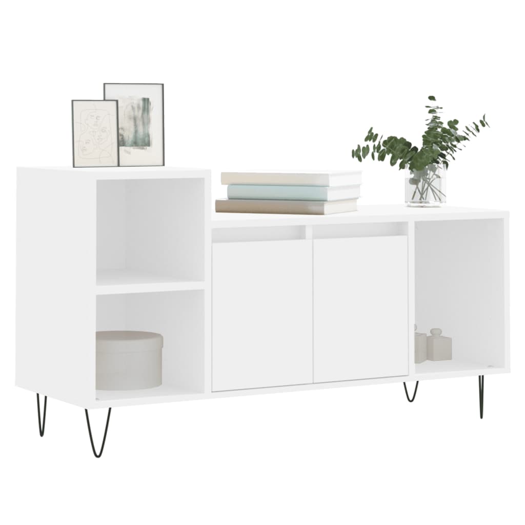 TV-Schrank Weiß 100x35x55 cm Holzwerkstoff