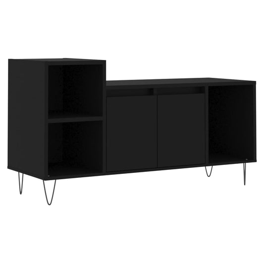 TV-skab Sort 100x35x55 cm Træ Materiale