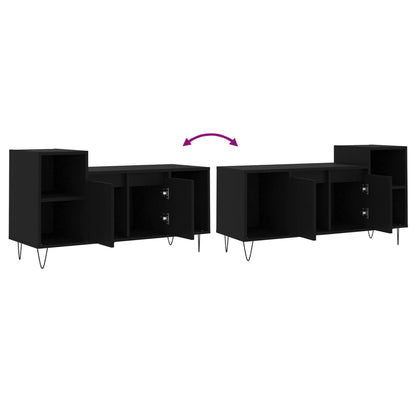 TV-skab Sort 100x35x55 cm Træ Materiale