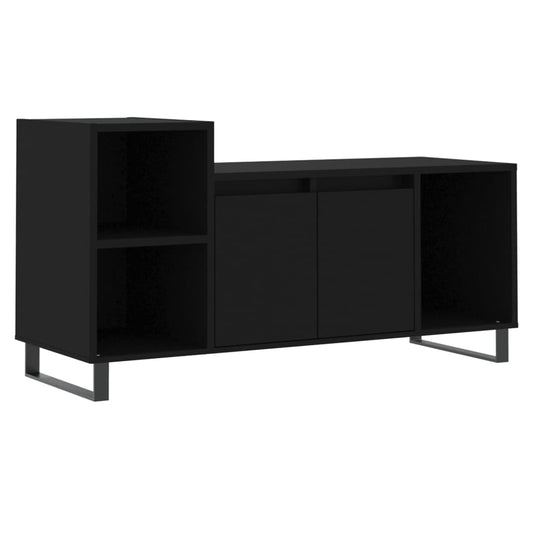 TV-skab Sort 100x35x55 cm Træ Materiale