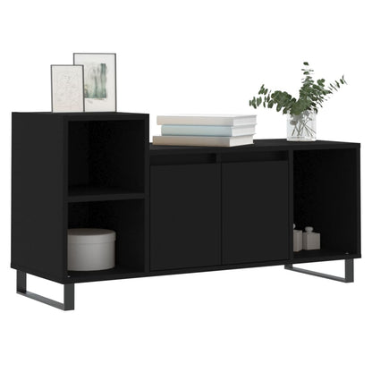TV-skab Sort 100x35x55 cm Træ Materiale