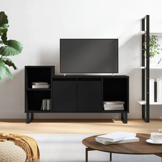 TV-skab Sort 100x35x55 cm Træ Materiale
