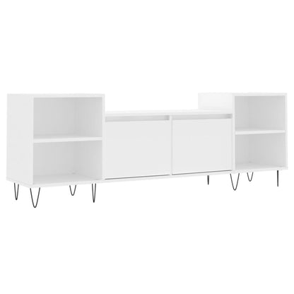 TV-skab Hvid 160x35x55 cm Træ Materiale