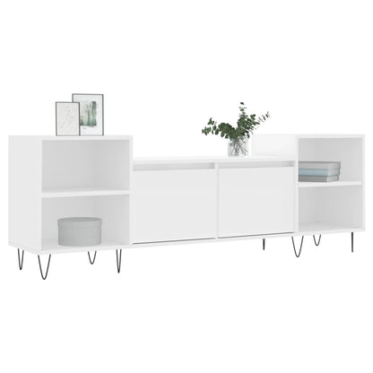 TV-skab Hvid 160x35x55 cm Træ Materiale