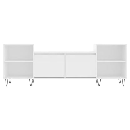 TV-skab Hvid 160x35x55 cm Træ Materiale