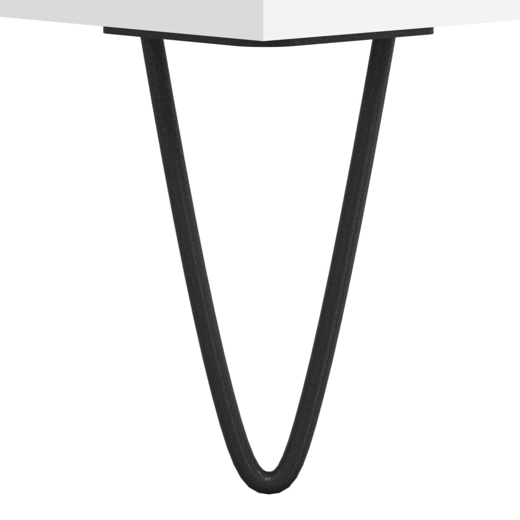 TV-skab Hvid 160x35x55 cm Træ Materiale