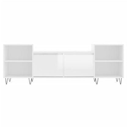TV-Schrank Hochglanz-Weiß 160x35x55 cm Holzwerkstoff