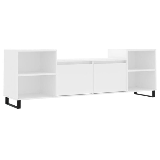 TV-skab Hvid 160x35x55 cm Træ Materiale