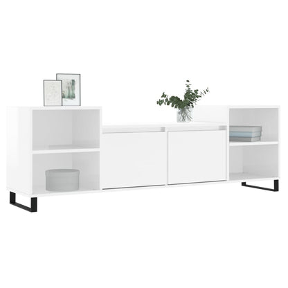 TV-Schrank Hochglanz-Weiß 160x35x55 cm Holzwerkstoff
