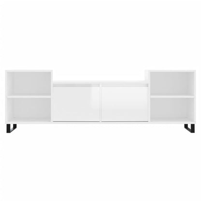 TV-Schrank Hochglanz-Weiß 160x35x55 cm Holzwerkstoff
