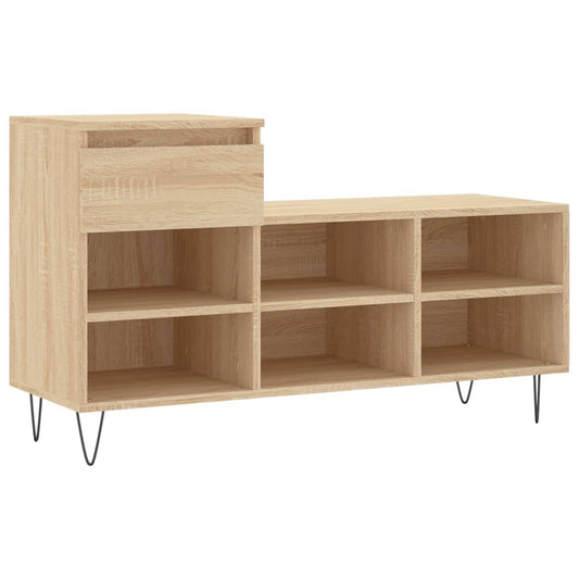 Schuhregal Sonoma-Eiche 102x36x60 cm Holzwerkstoff