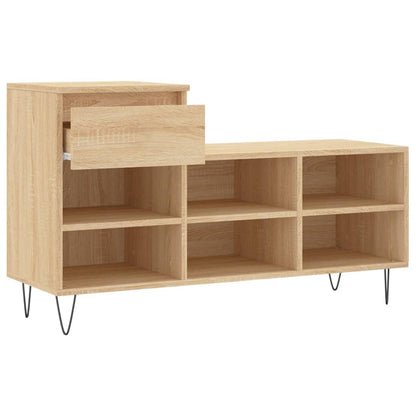 Schuhregal Sonoma-Eiche 102x36x60 cm Holzwerkstoff
