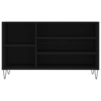 Schuhregal Schwarz 102x36x60 cm Holzwerkstoff