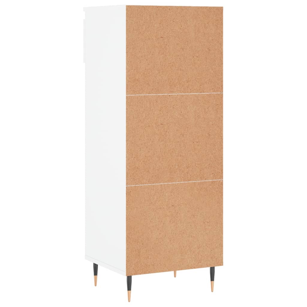 Schuhschrank Hochglanz-Weiß 40x36x105 cm Holzwerkstoff