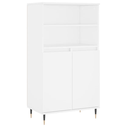 Highboard Weiß 60x36x110 cm Holzwerkstoff