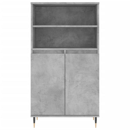 Highboard Betongrau 60x36x110 cm Holzwerkstoff