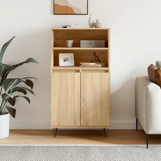 Highboard Sonoma-Eiche 60x36x110 cm Holzwerkstoff