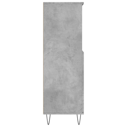 Highboard Betongrau 60x36x110 cm Holzwerkstoff