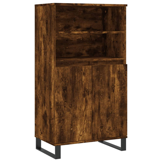 Highboard Räuchereiche 60x36x110 cm Holzwerkstoff