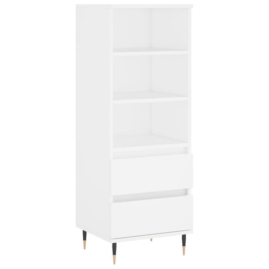 Highboard Weiß 40x36x110 cm Holzwerkstoff