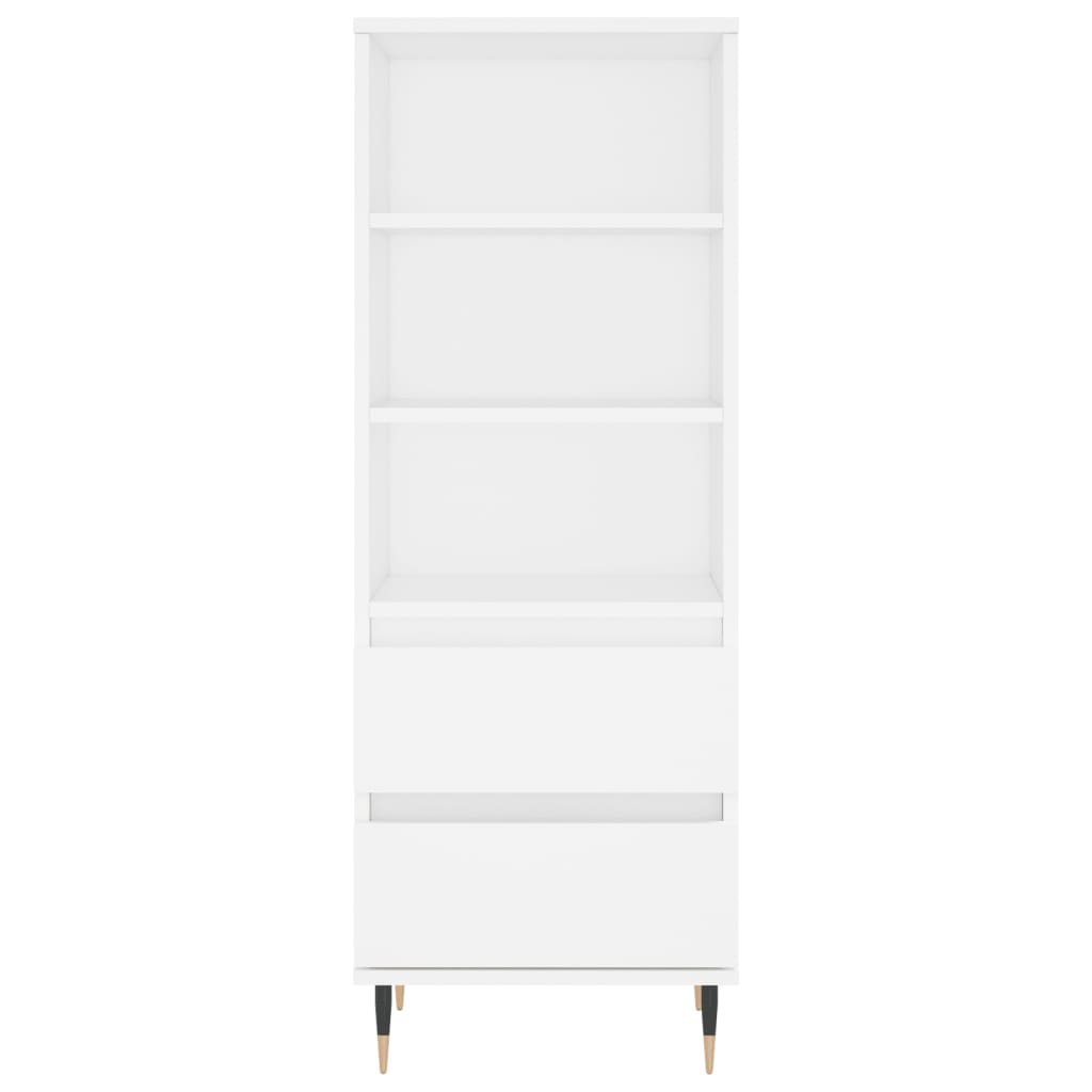 Highboard Weiß 40x36x110 cm Holzwerkstoff