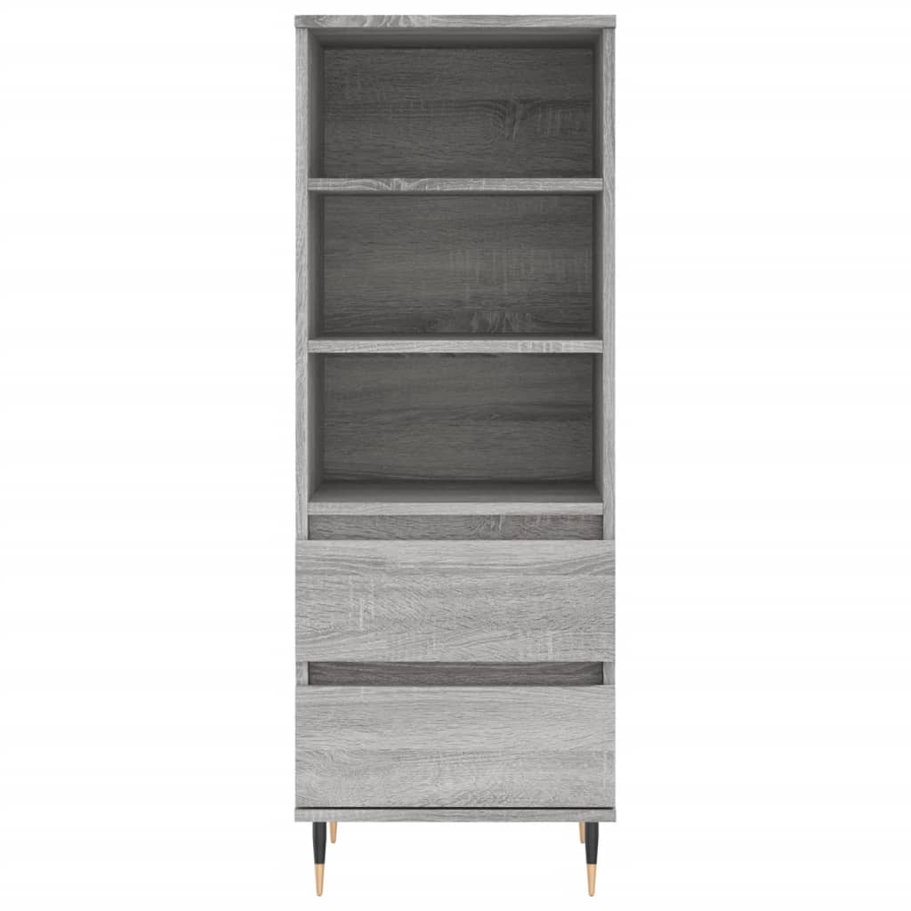 Highboard Grau Sonoma 40x36x110 cm Holzwerkstoff
