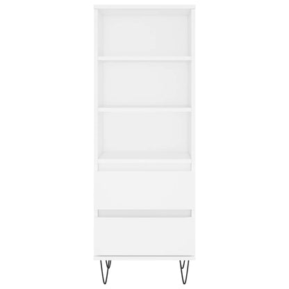 Highboard Weiß 40x36x110 cm Holzwerkstoff