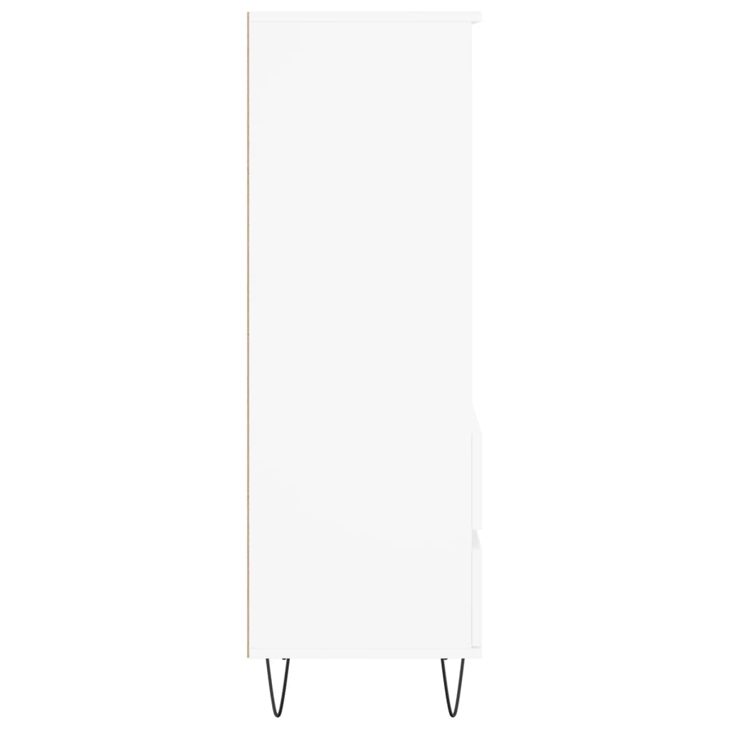 Highboard Weiß 40x36x110 cm Holzwerkstoff