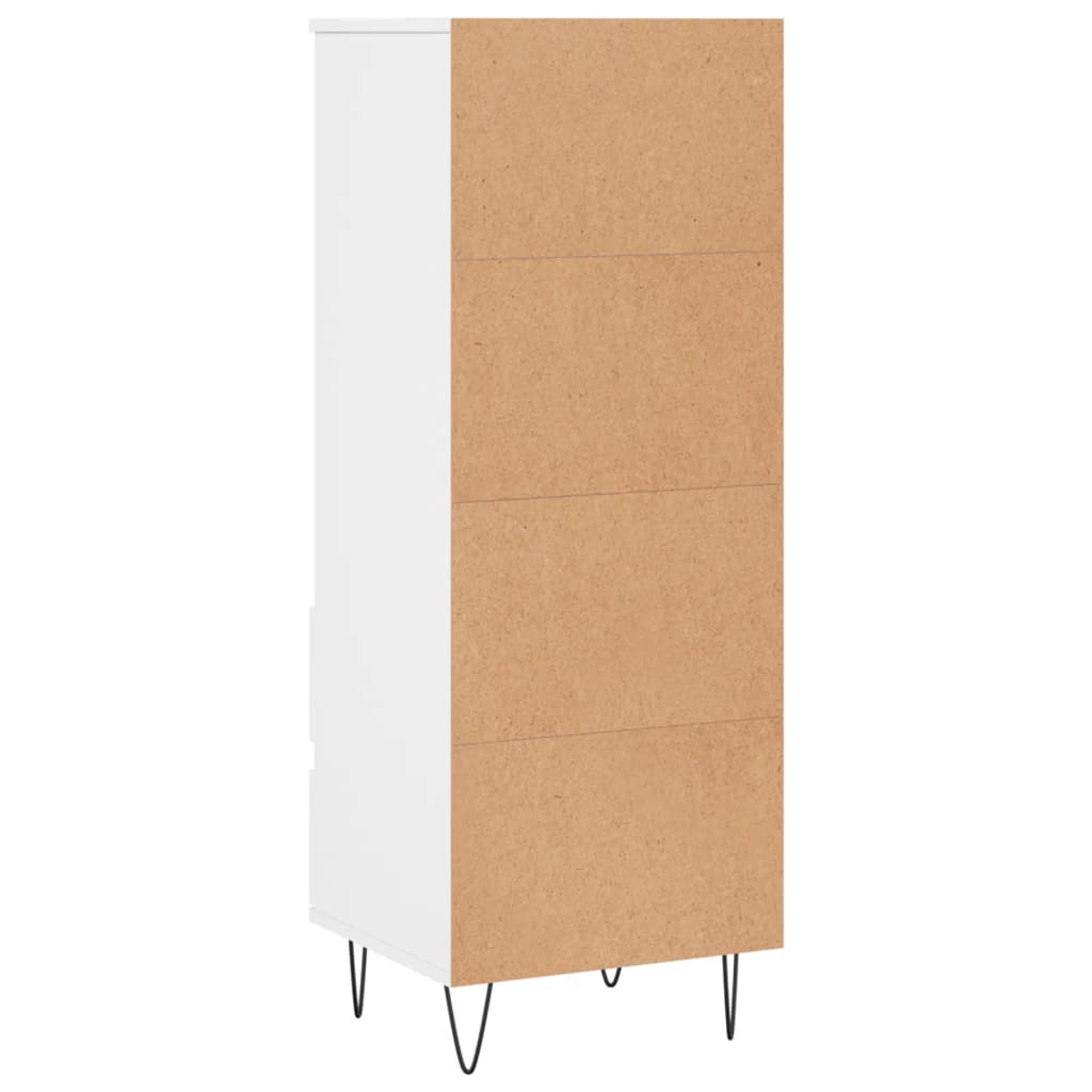 Highboard Weiß 40x36x110 cm Holzwerkstoff
