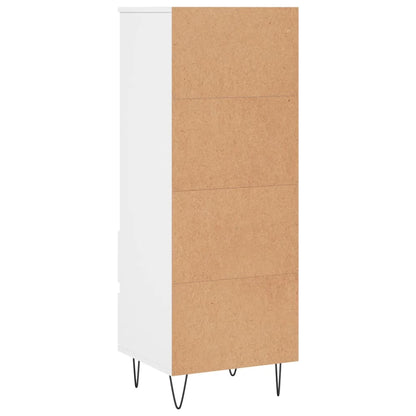 Highboard Weiß 40x36x110 cm Holzwerkstoff