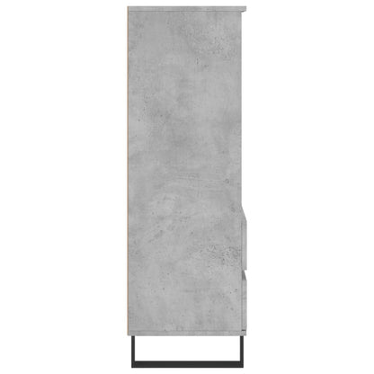 Highboard Betongrau 40x36x110 cm Holzwerkstoff