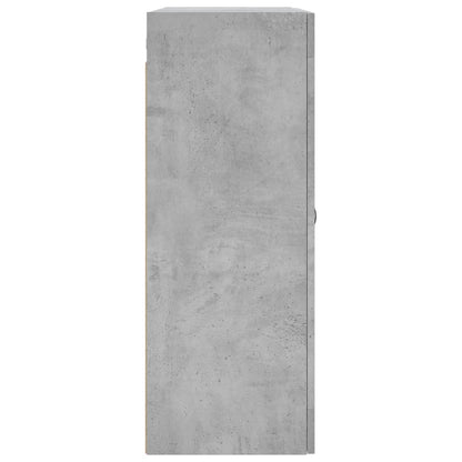 Wandschrank Betongrau 69,5x34x90 cm Holzwerkstoff