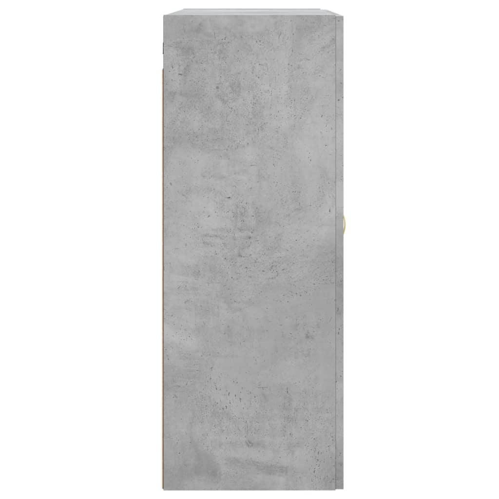 Wandschrank Betongrau 69,5x34x90 cm Holzwerkstoff