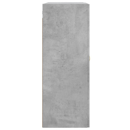 Wandschrank Betongrau 69,5x34x90 cm Holzwerkstoff