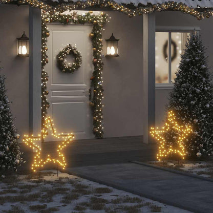 Weihnachtsstern mit Erdspießen und 115 LEDs 85 cm