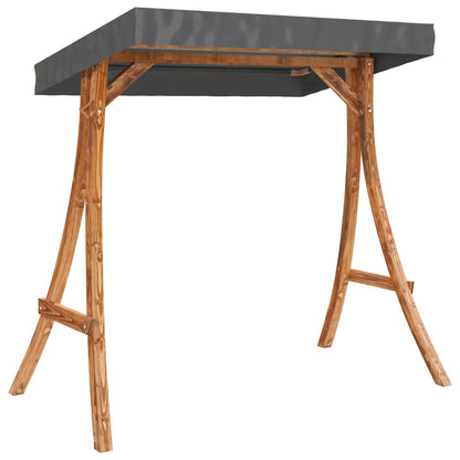 Hollywoodschaukel mit Auflage und Dach Massivholz Fichte