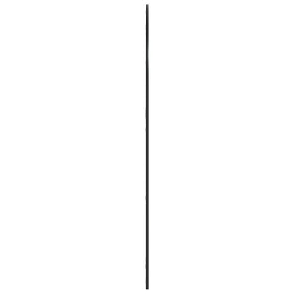 Wandspiegel Schwarz 100x130 cm Gewölbt Eisen