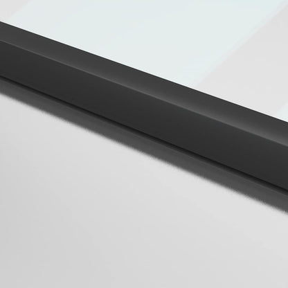 Innentür Schlank Schwarz 102,5x201,5 cm Hartglas & Aluminium