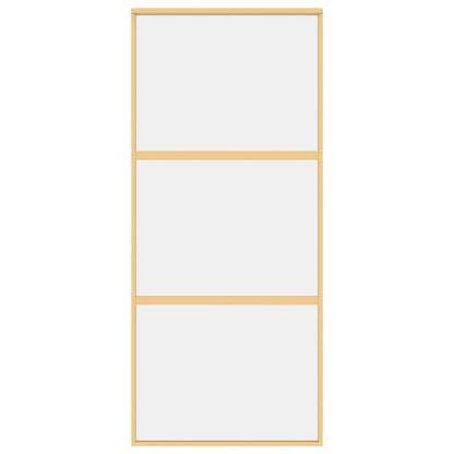 Schiebetür Golden 90x205 cm ESG-Klarglas und Aluminium
