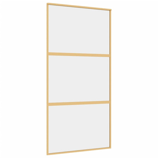 Schiebetür Golden 102,5x205 cm ESG-Klarglas und Aluminium