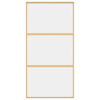 Schiebetür Golden 102,5x205 cm ESG-Klarglas und Aluminium