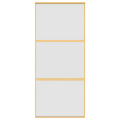 Schiebetür Golden 90x205 cm Matt ESG-Glas und Aluminium