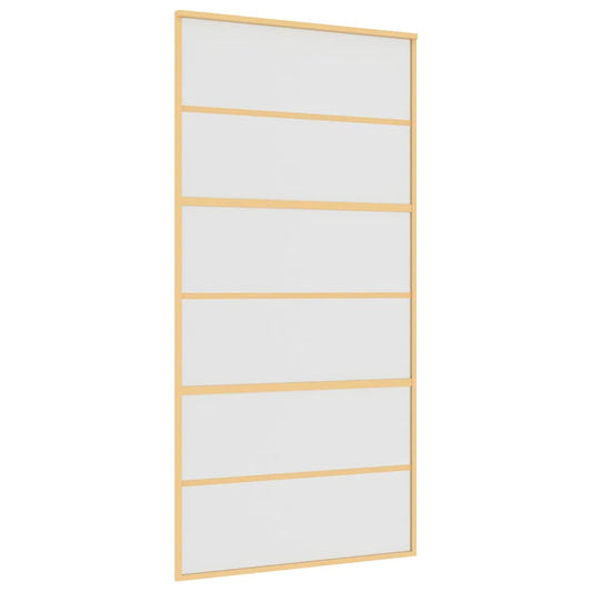 Schiebetür Golden 102,5x205 cm Matt ESG-Glas und Aluminium