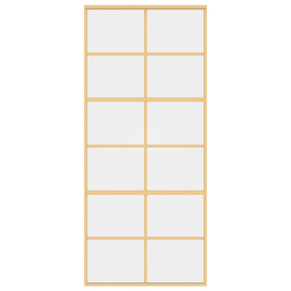 Schiebetür Golden 90x205 cm ESG-Klarglas und Aluminium