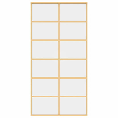 Schiebetür Golden 102,5x205 cm ESG-Klarglas und Aluminium