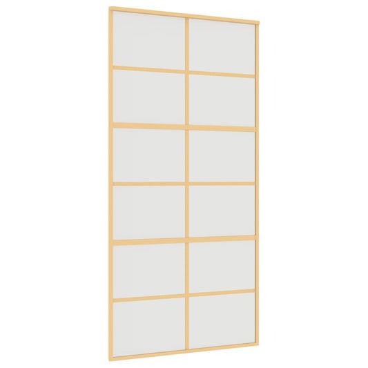 Schiebetür Golden 102,5x205 cm Matt ESG-Glas und Aluminium