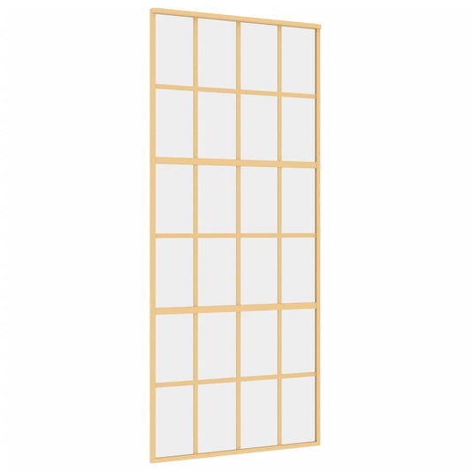 Schiebetür Golden 90x205 cm ESG-Klarglas und Aluminium