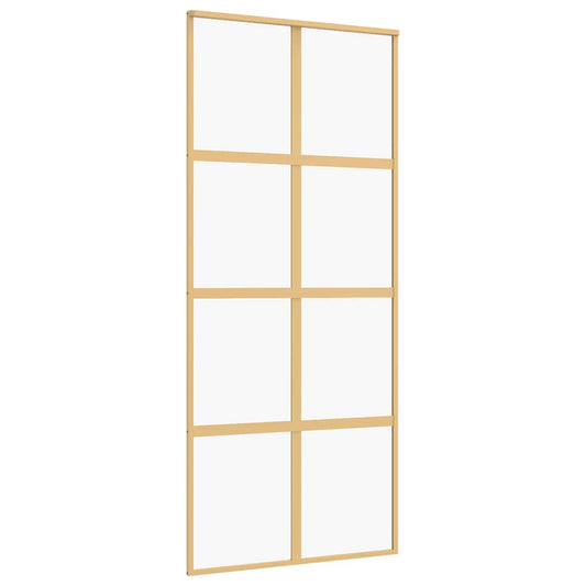 Schiebetür Golden 90x205 cm ESG-Klarglas und Aluminium