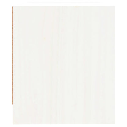 Nachttische 2 Stk. Weiß 40x31x35,5 cm Massivholz Kiefer